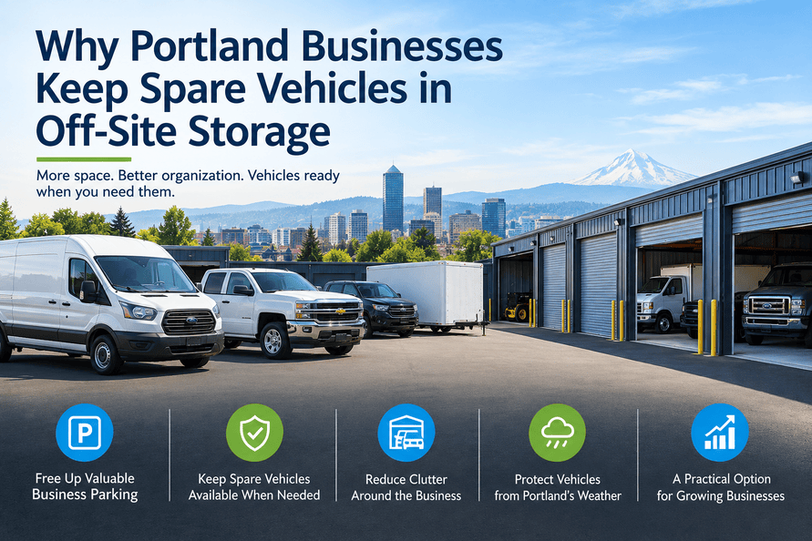 Why Portland Businesses Keep Spare Vehicles in Off-Site Storage
