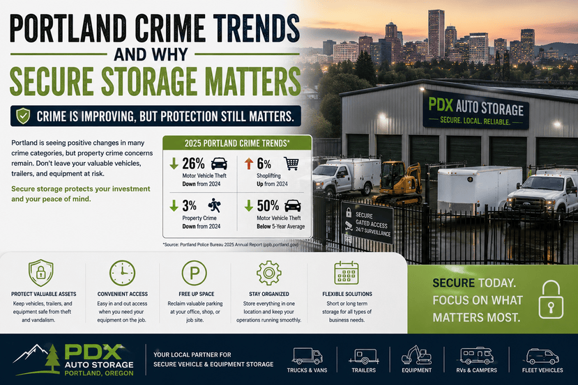 Portland Crime Trends and Why Secure Storage Matters