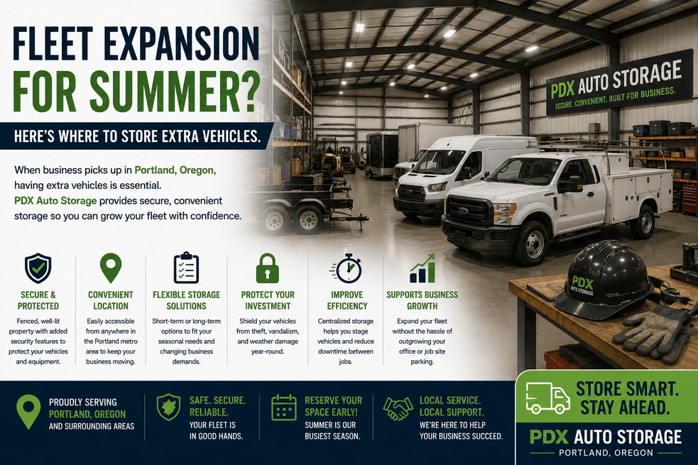 Fleet Expansion for Summer? Here’s Where to Store Extra Vehicles