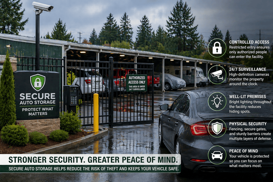 How Secure Auto Storage Reduces Vehicle Theft in Portland