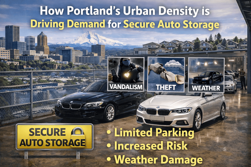 How Portland’s Urban Density Is Driving Demand for Secure Auto Storage