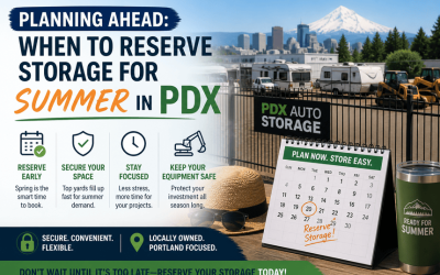 Planning Ahead: When to Reserve Storage for Summer in PDX
