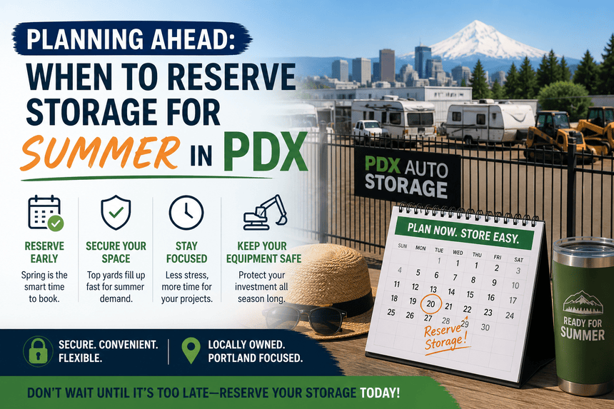 Planning Ahead: When to Reserve Storage for Summer in PDX